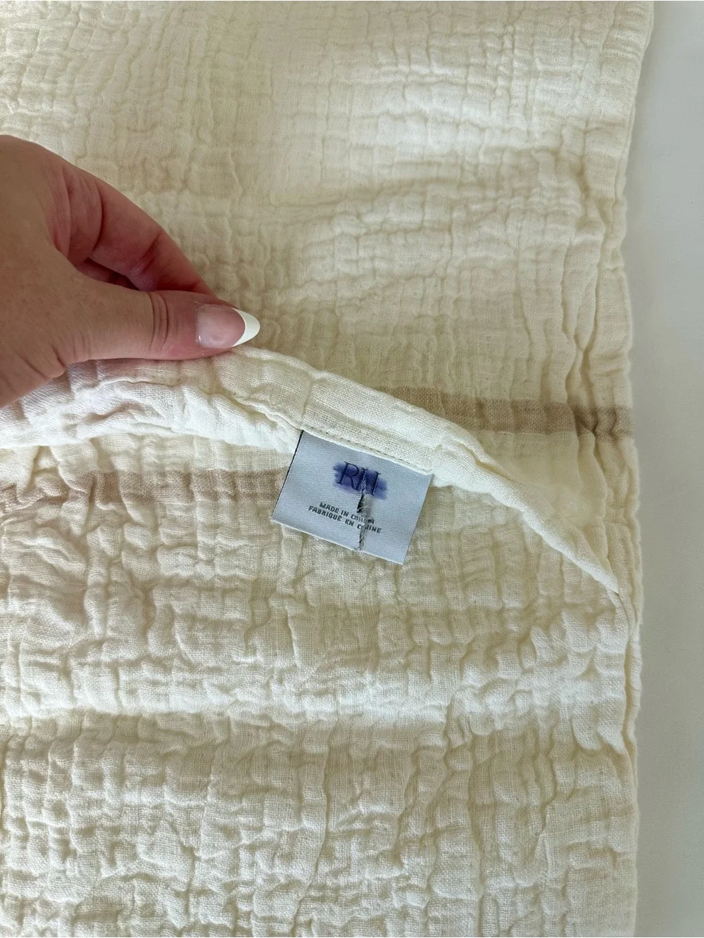 Restoration Hardware Crinkled Linen Pillow Cover